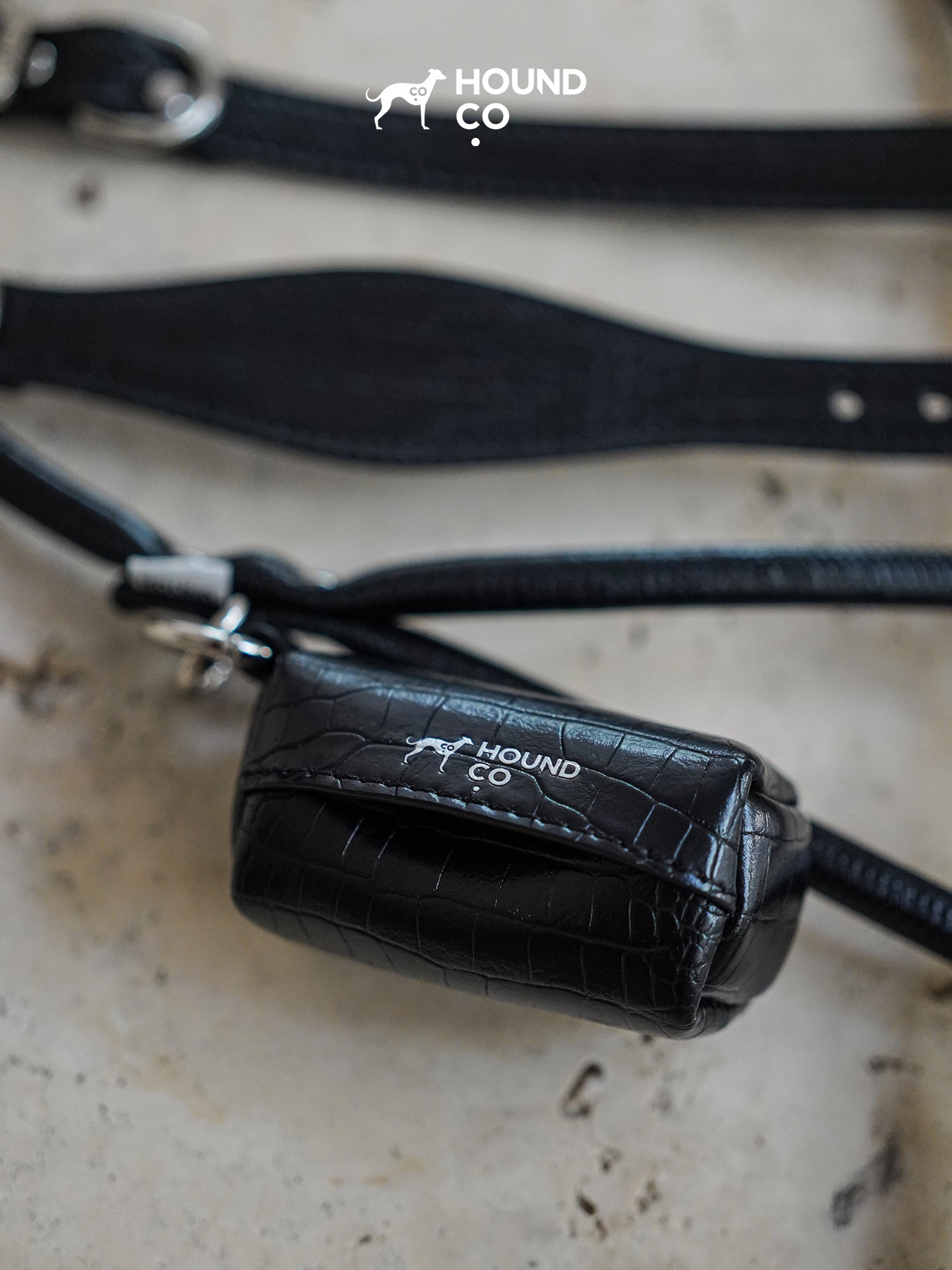 Vegan Leather Poop Bag Holder