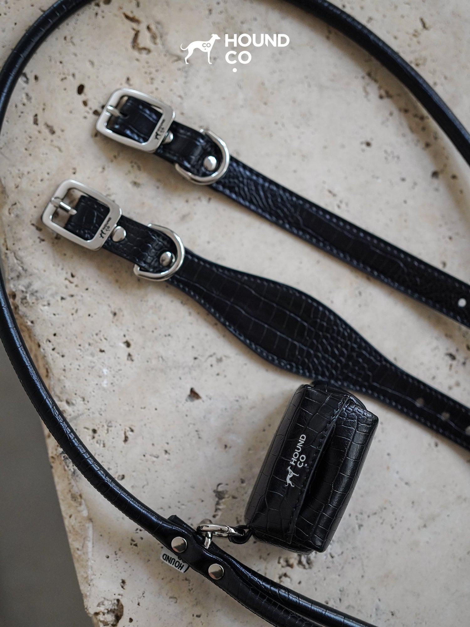 Vegan Leather Poop Bag Holder