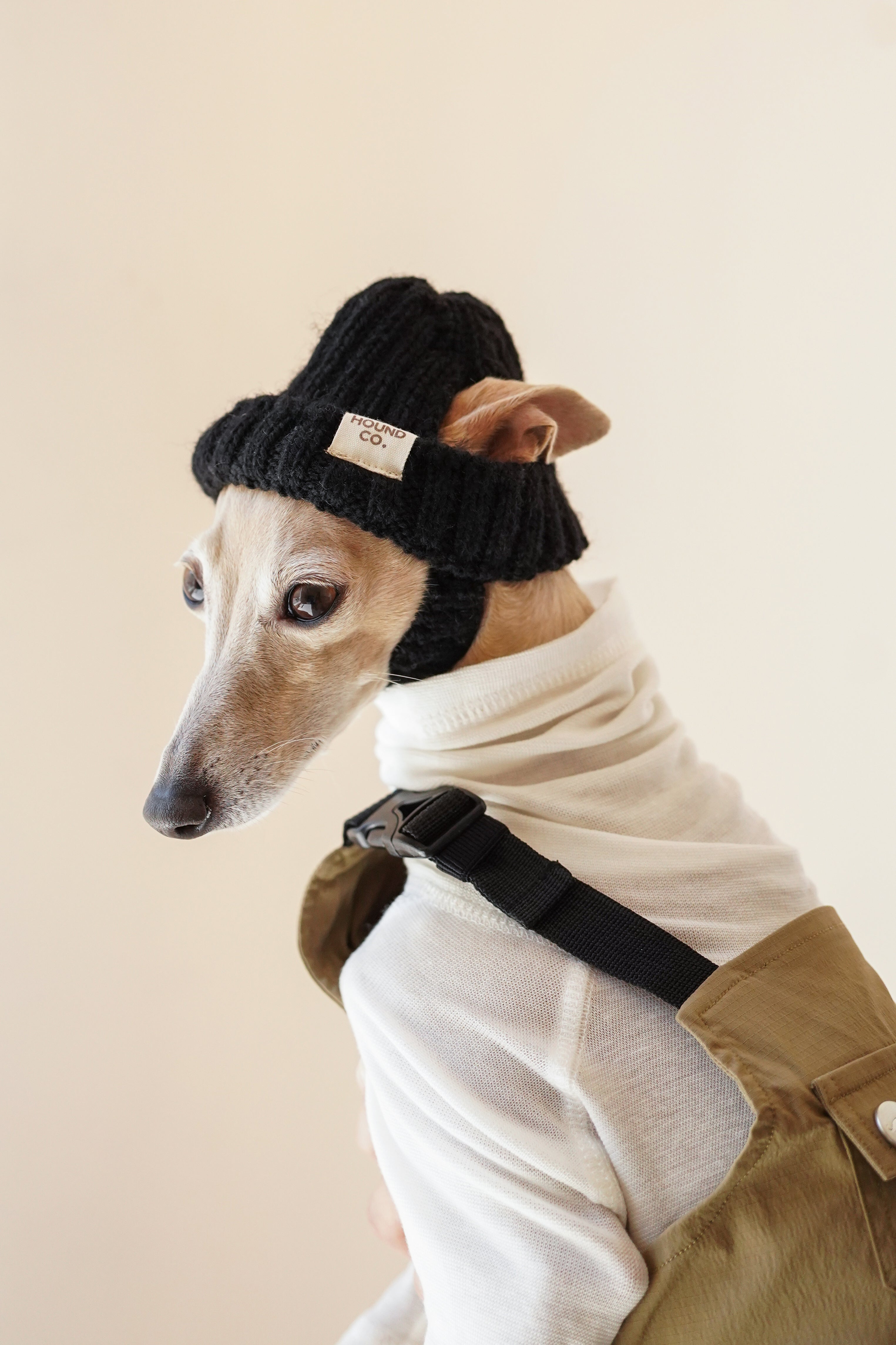 Wool knit hat「Ink Black」