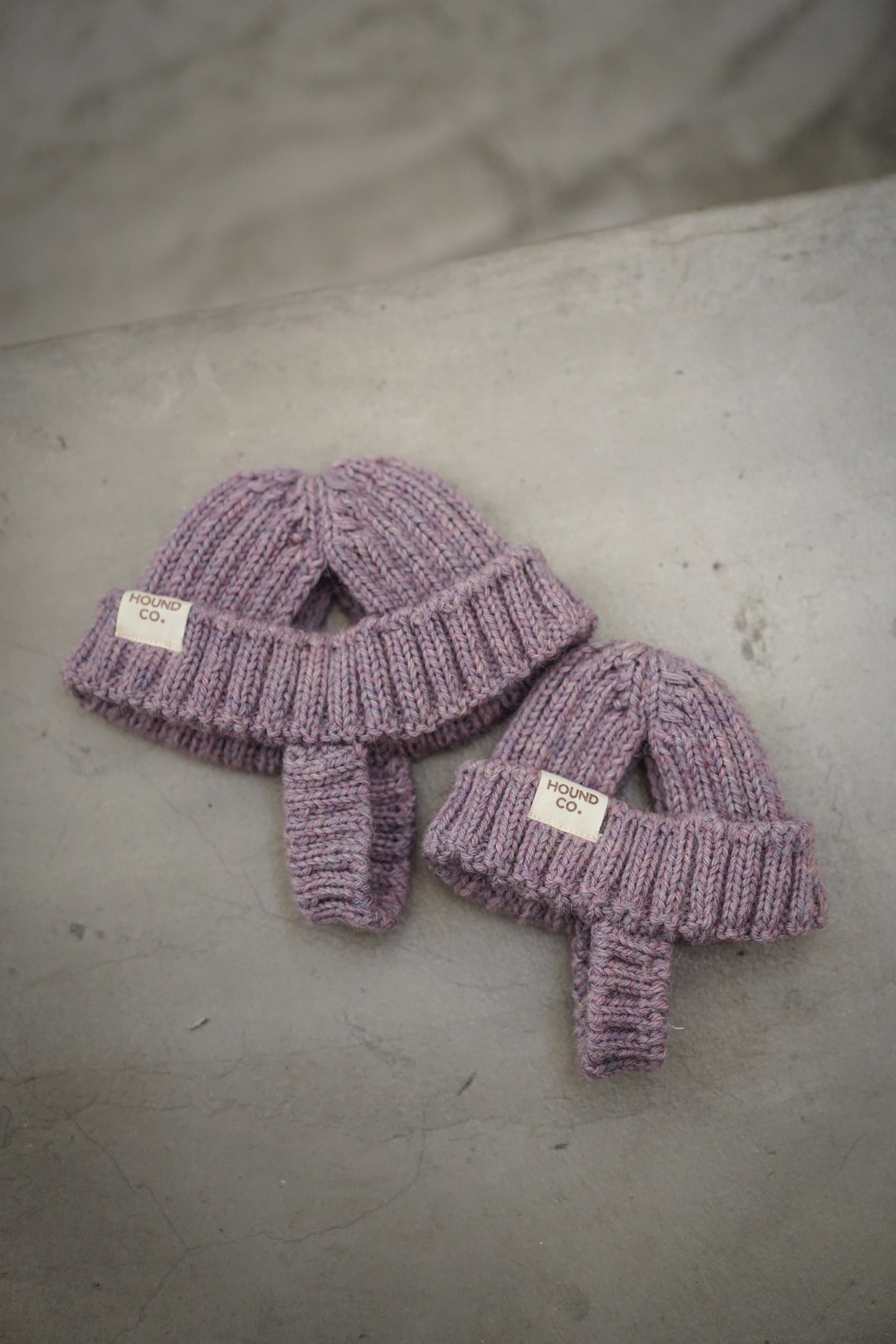 Wool knit hat「Lavender」